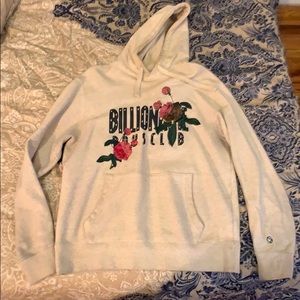 Billionaire boys club floral embroidery hoodie